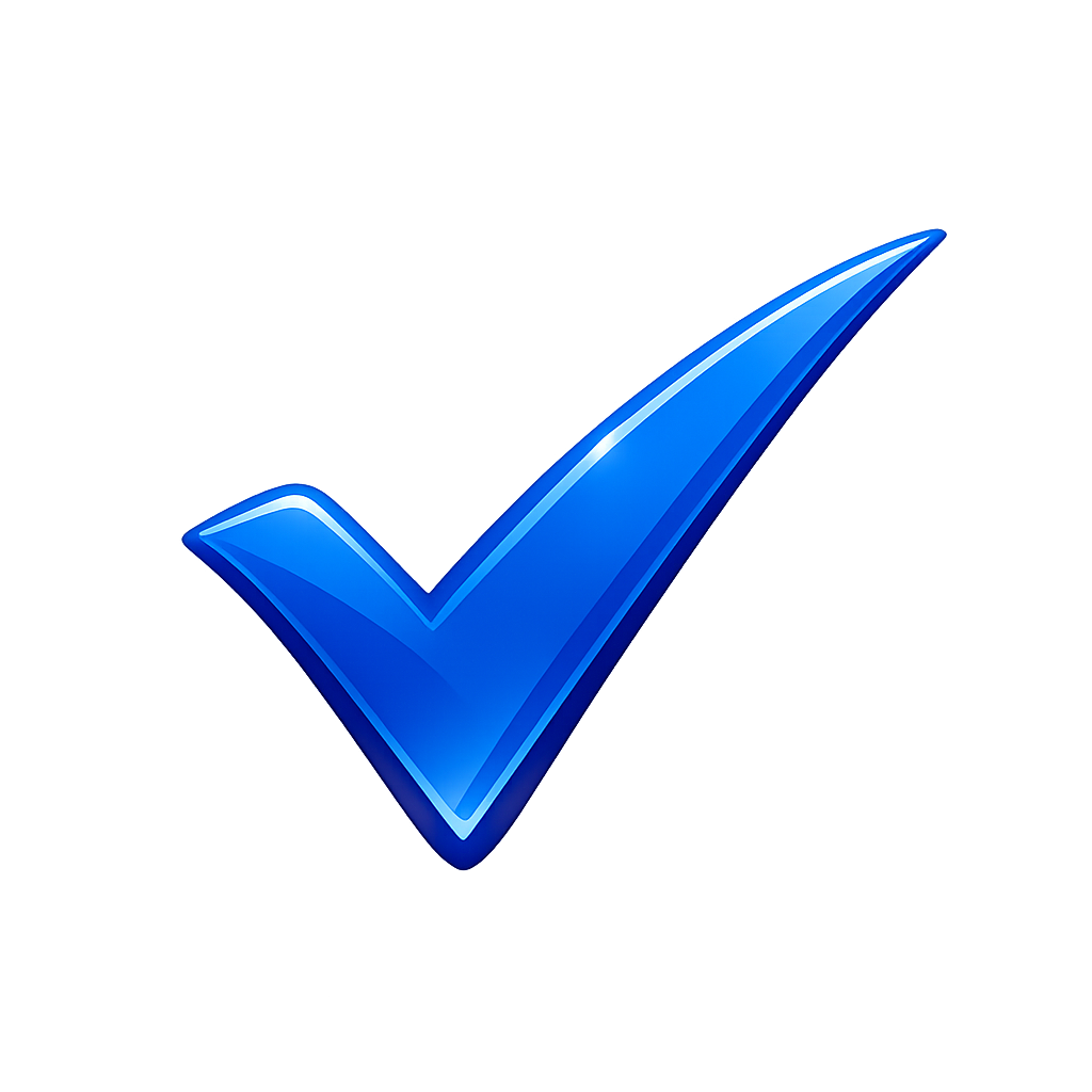 blue checkmark png transparent background download