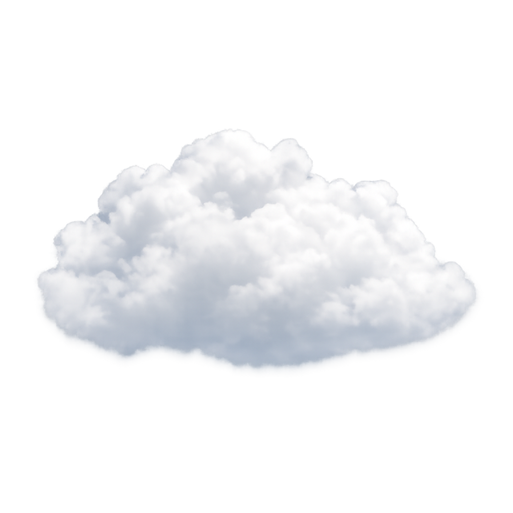 Simple fluffy cloud